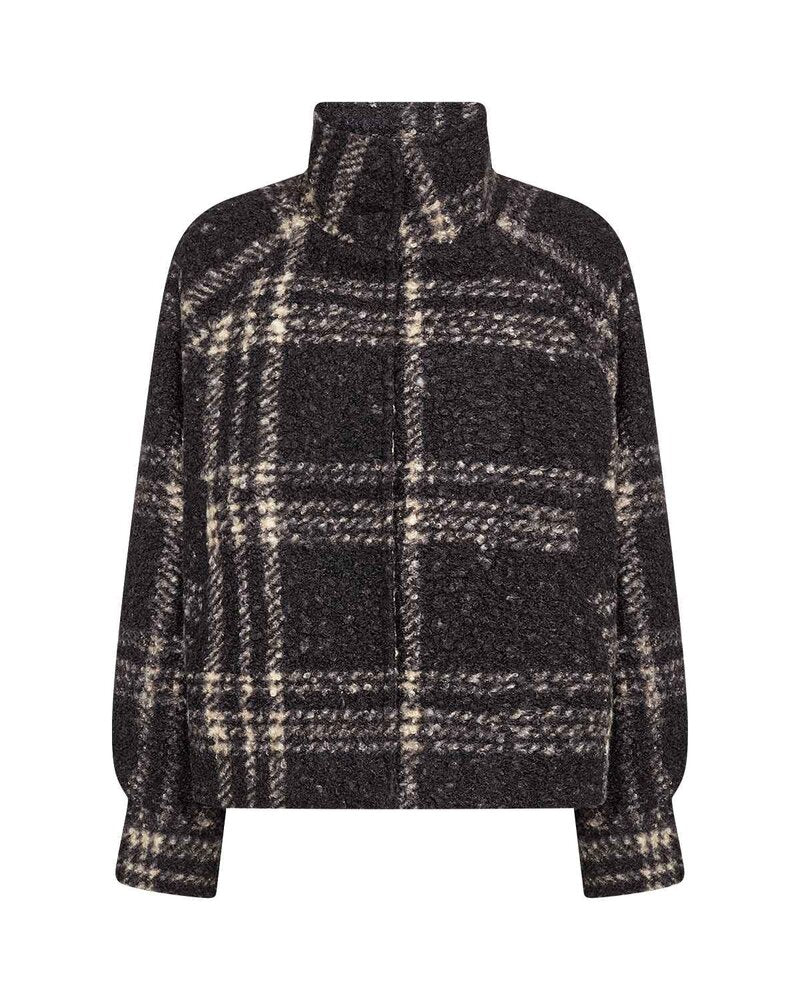 Gisa 1 Kort Jacka Dam Svart Black Combi | Smilebutiken - Soyaconcept