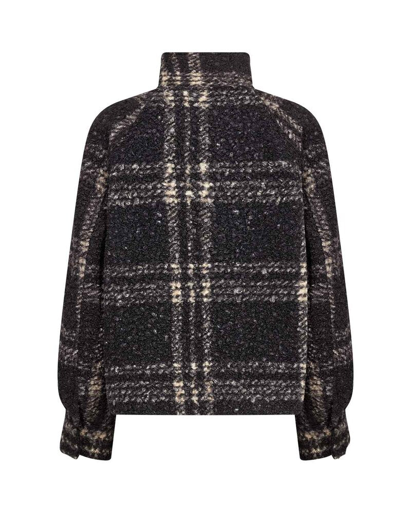 Gisa 1 Kort Jacka Dam Svart Black Combi | Smilebutiken - Soyaconcept