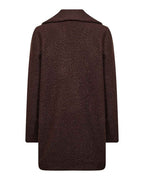 Gisa 2 Double-breasted Jacket Women Brown Chocolate Plum | Smilebutiken - Soyaconcept