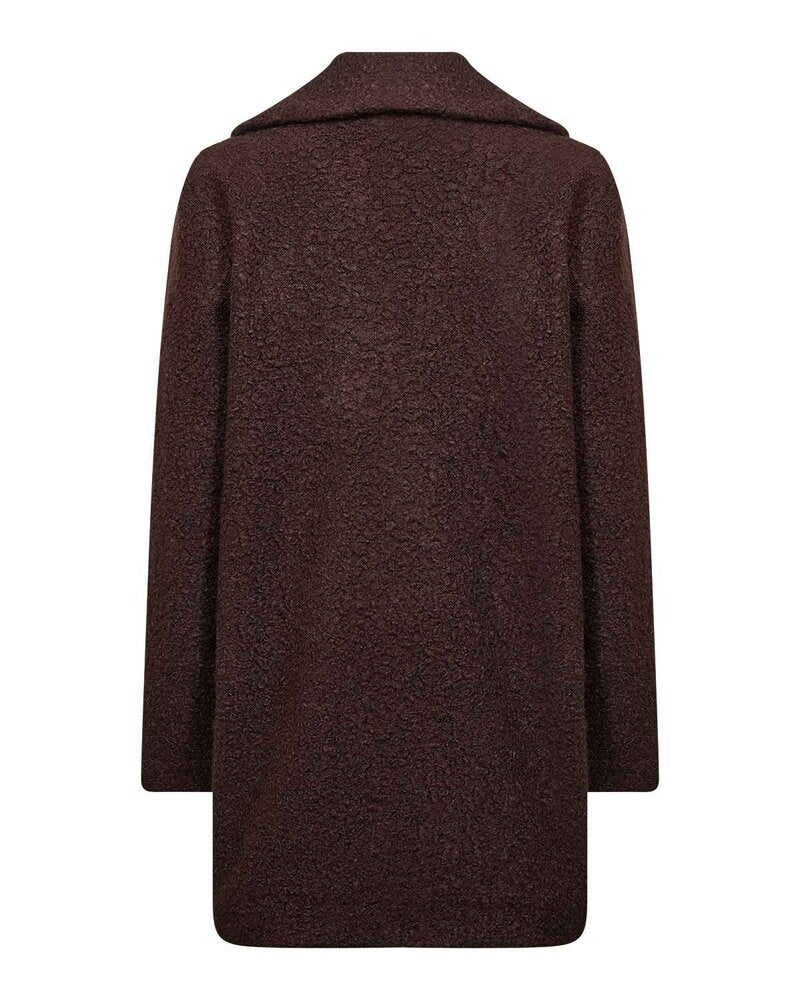Gisa 2 Double-breasted Jacket Women Brown Chocolate Plum | Smilebutiken - Soyaconcept