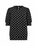 Godiva 1 Spotted Sweater Women Black Combi | Smilebutiken - Soyaconcept