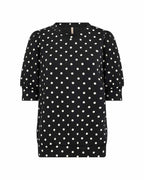 Godiva 1 Spotted Sweater Women Black Combi | Smilebutiken - Soyaconcept