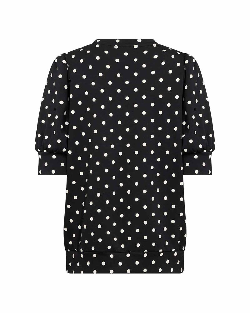 Godiva 1 Spotted Sweater Women Black Combi | Smilebutiken - Soyaconcept