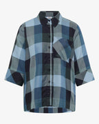 Gracie Rutig Shirt Women Urban Dark Blue | Smilebutiken - Cecil