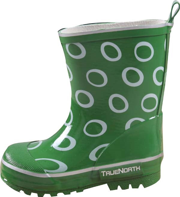 Ströva Ofodrad Gummistövel Barn Green Cirkel True North