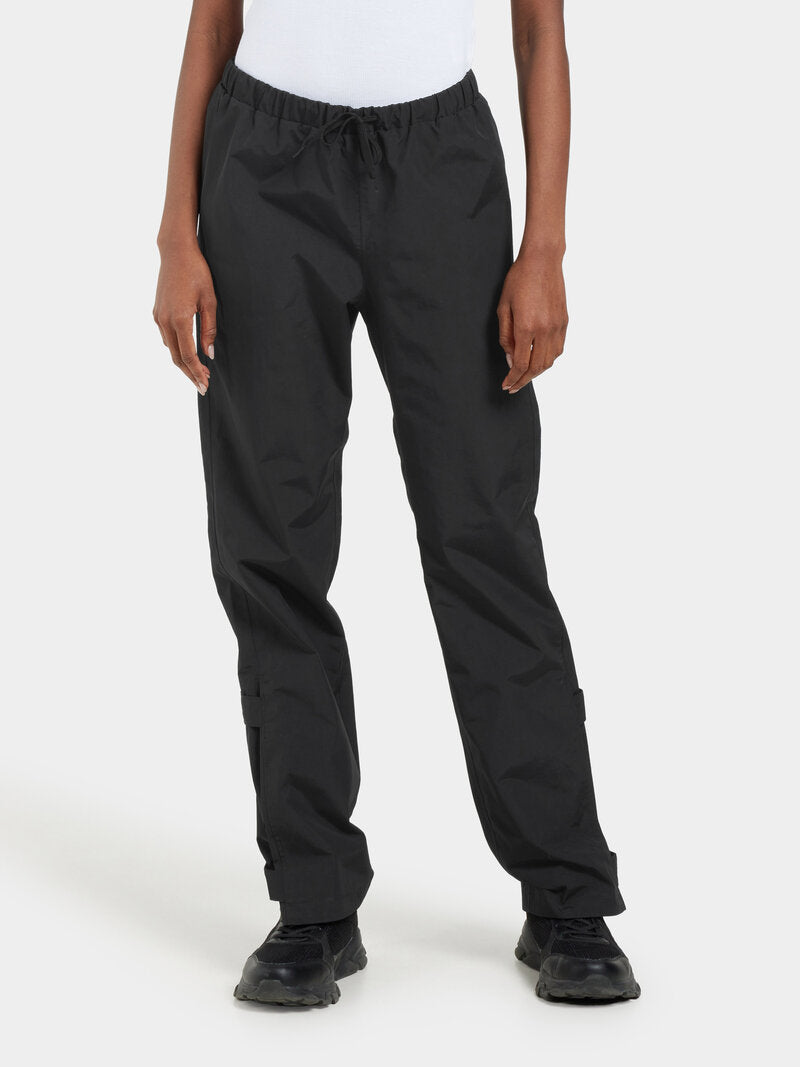 Grit 4 Rain Trousers Women Black | Smilebutiken - Didriksons