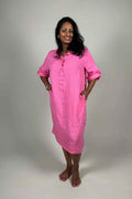 Gry Linneklänning Dam Rosa | Smilebutiken - Camicia