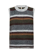 Hadil 1 Knitted Vest Women Forest Night Melange Combi | Smilebutiken - Soyaconcept