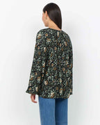 Halbin 1 Floral Shirt Blouse Women Forest Night Combi | Smilebutiken - Soyaconcept