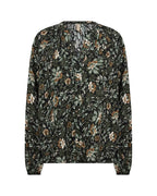 Halbin 1 Floral Shirt Blouse Women Forest Night Combi | Smilebutiken - Soyaconcept