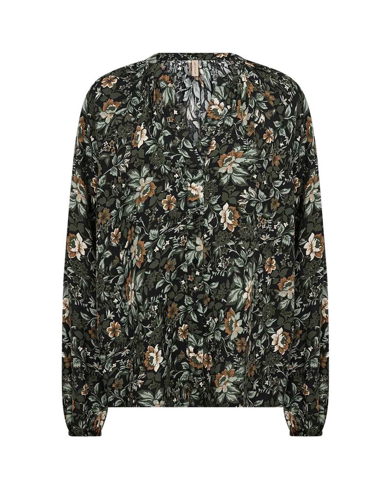 Halbin 1 Blommig Skjortblus Dam Forest Night Combi | Smilebutiken - Soyaconcept