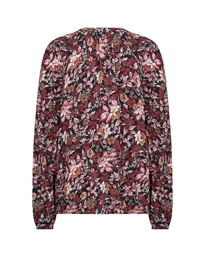 Halbin 1 Floral Shirt Blouse Women Madder Brown Combi | Smilebutiken - Soyaconcept