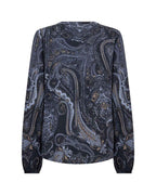 Halna 2 Paisley Patterned Blouse Women Navy Combi | Smilebutiken - Soyaconcept
