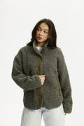 Hanoi Pile Jacket Women Mulled Basil | Smilebutiken - Copenhagen