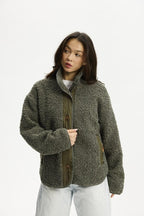 Hanoi Pile Jacket Women Mulled Basil | Smilebutiken - Copenhagen