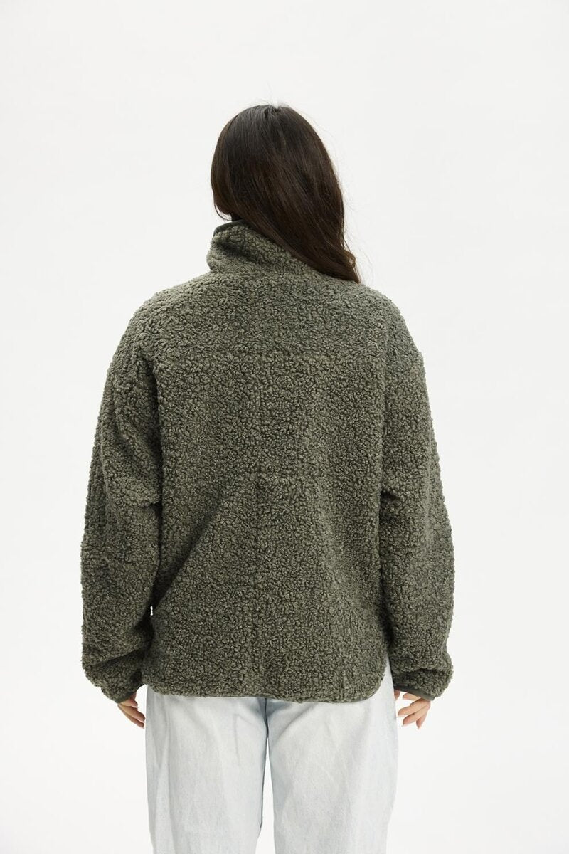 Hanoi Pile Jacket Women Mulled Basil | Smilebutiken - Copenhagen