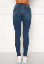 Amy Push Up Stretchjeans Dam Mellanblå - Happy Holly
