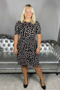 Happy Holly Petra Dress Women Black Floral - Happy Holly