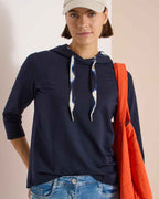 Harmony Tröja Med Luva Dam Urban Dark Blue | Smilebutiken - Cecil