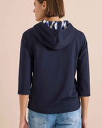 Harmony Tröja Med Luva Dam Urban Dark Blue | Smilebutiken - Cecil