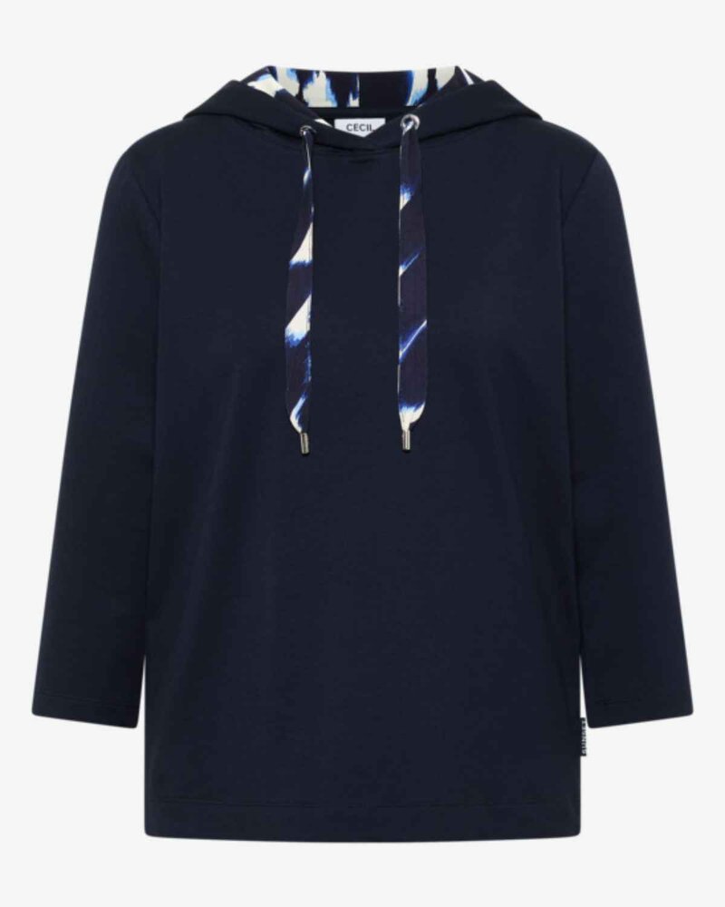 Harmony Tröja Med Luva Dam Urban Dark Blue | Smilebutiken - Cecil