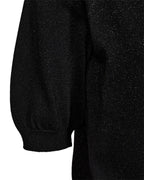 Hazy Glittrig V-ringad Topp Dam Svart Black W Metallic | Smilebutiken - Freequent