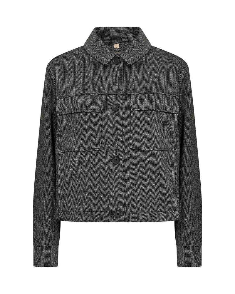 Hebe 1 Kort Jacka Dam Black Combi | Smilebutiken - Soyaconcept