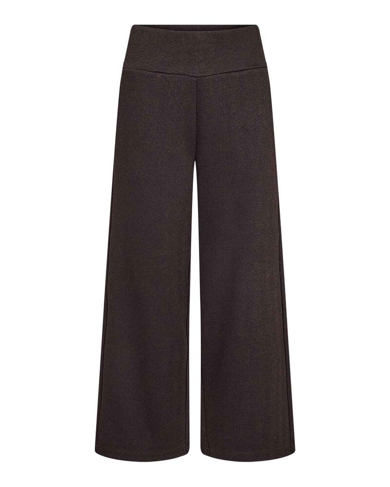 Hebe 3 Trousers Women Chocolate Plum Combi | Smilebutiken - Soyaconcept