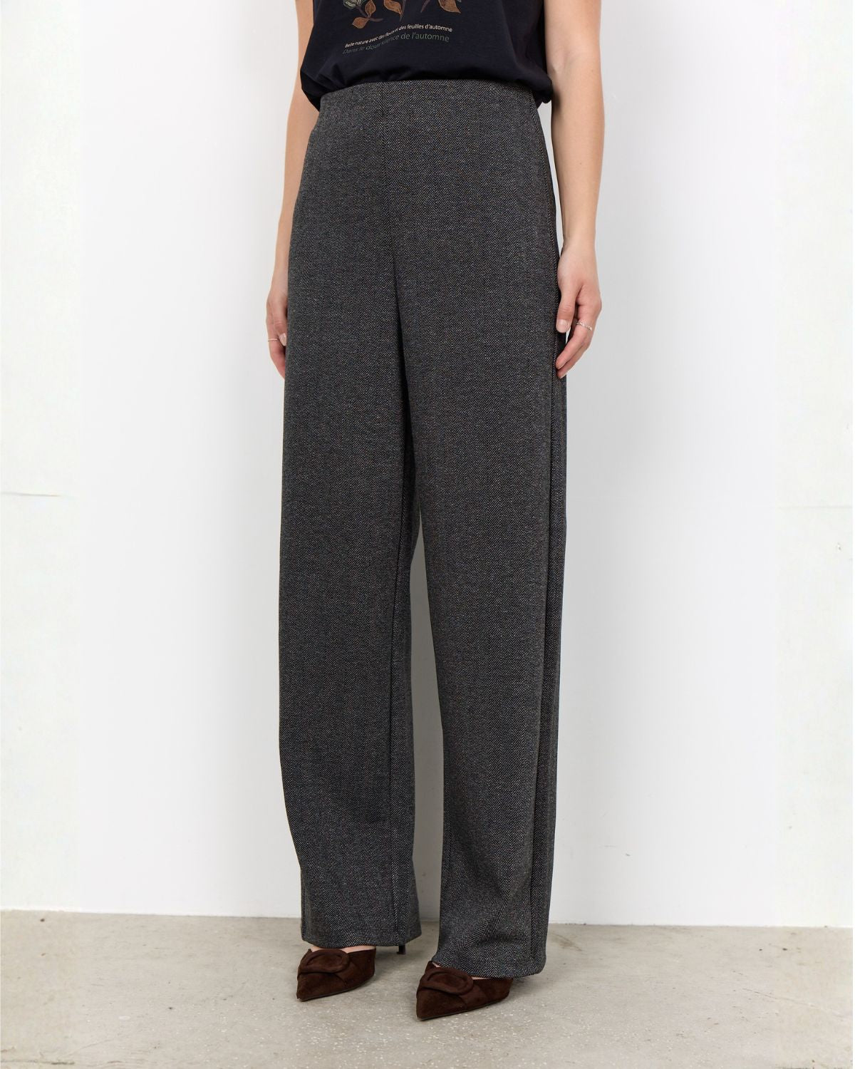 Hebe 4 Rak Byxa Dam Black Combi | Smilebutiken - Soyaconcept