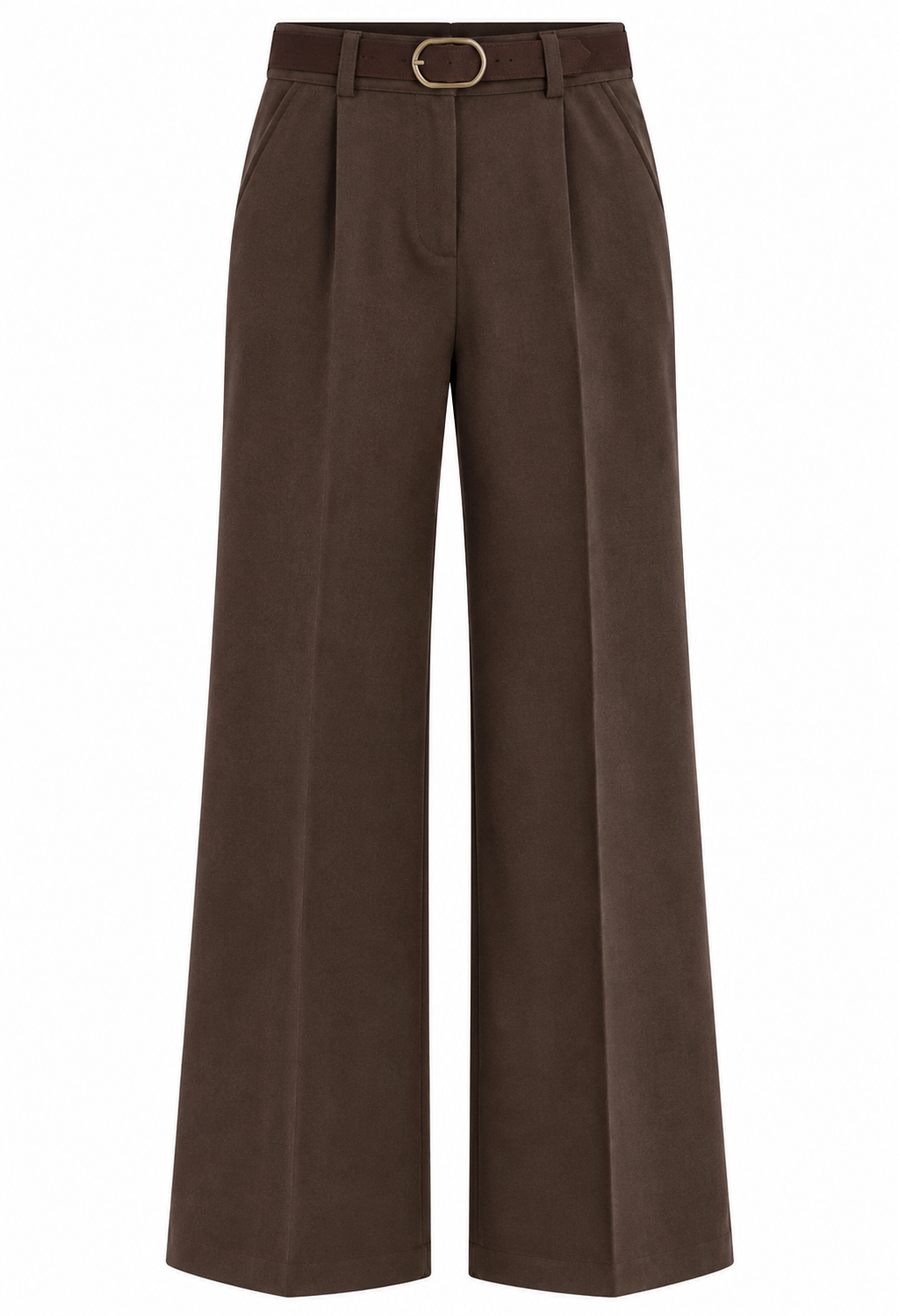Hedda Byxor med Skärp Mochaimitation Dam Brun Choco | Smilebutiken - Chica London