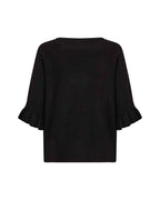 Helda 1 Pullover Med Volangärm Dam Black | Smilebutiken - Soyaconcept