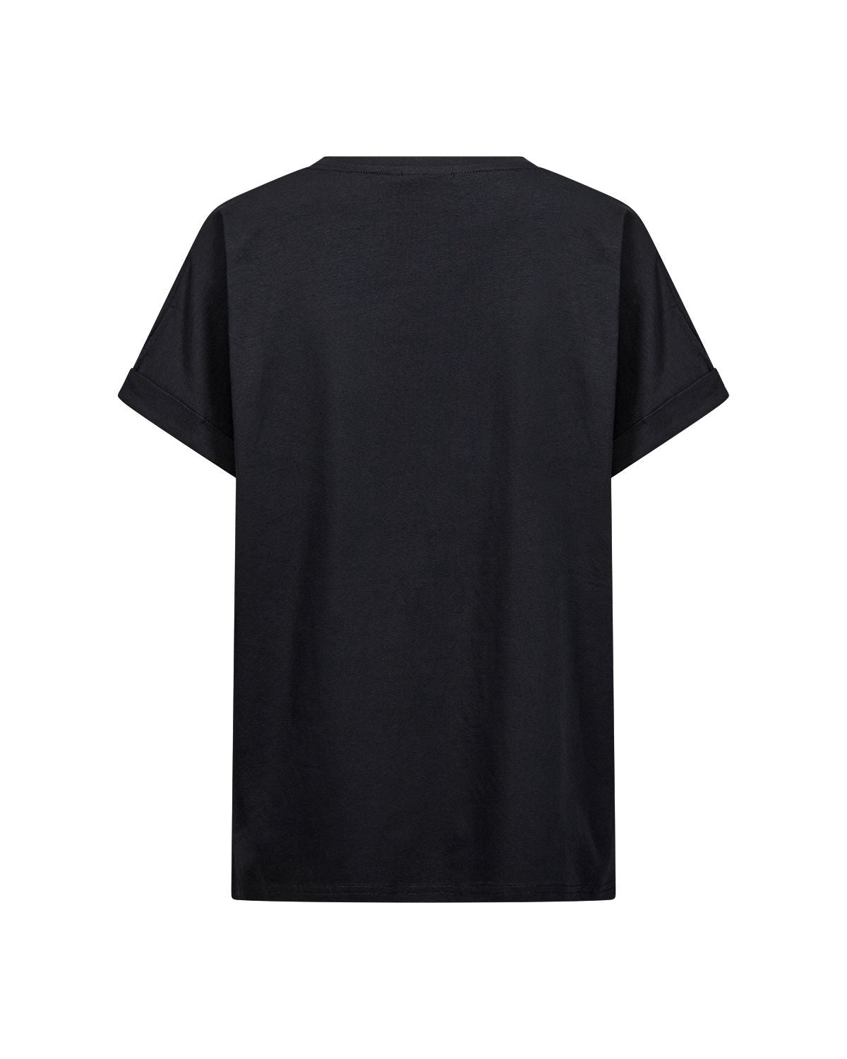 Helene T-shirt Dam Svart Black Combi | Smilebutiken - Wasabiconcept