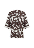 Hermina 2 Patterned Blouse Hot Fudge Combi | Smilebutiken - Wasabiconcept