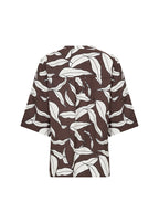 Hermina 2 Patterned Blouse Hot Fudge Combi | Smilebutiken - Wasabiconcept