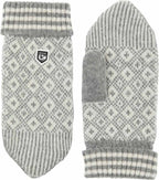 Fryken Wool Mitten Grey Off-white - Hestra