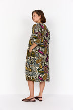 Heva 4 Paisley Dress Women Cream Combi | Smilebutiken - Wasabiconcept