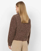 Hira 2 Kort Jacka Dam Chocolate Plum Combi | Smilebutiken - Soyaconcept