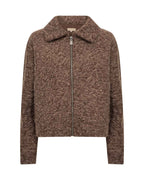 Hira 2 Kort Jacka Dam Chocolate Plum Combi | Smilebutiken - Soyaconcept