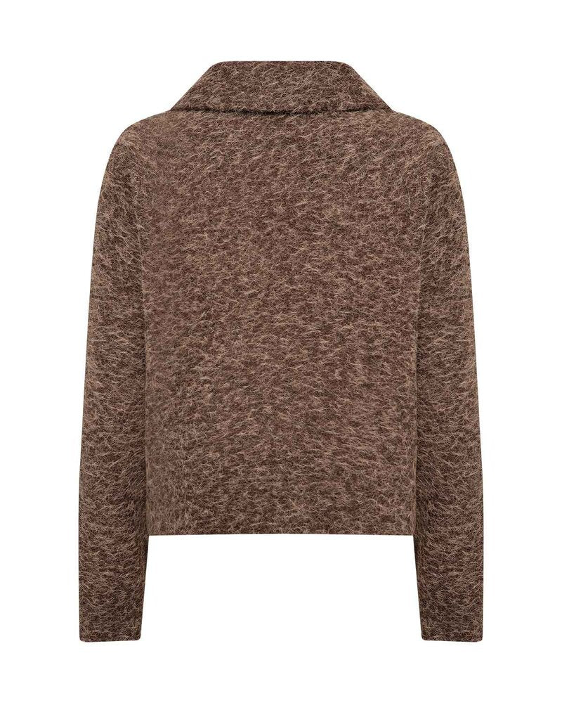 Hira 2 Kort Jacka Dam Chocolate Plum Combi | Smilebutiken - Soyaconcept