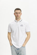 Hullehavn Polo Shirt Men Bright White | Smilebutiken - Copenhagen