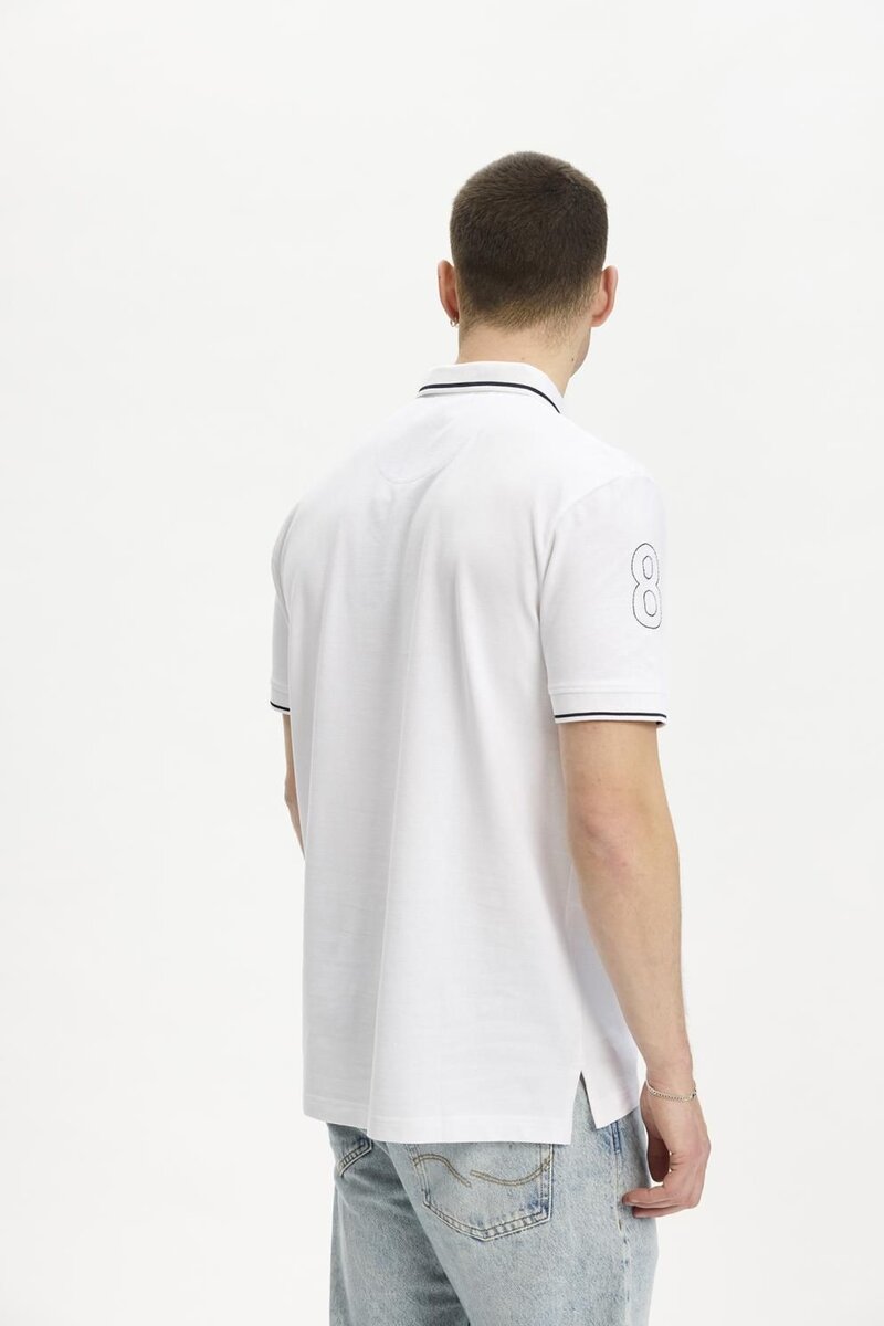 Hullehavn Polo Shirt Men Bright White | Smilebutiken - Copenhagen