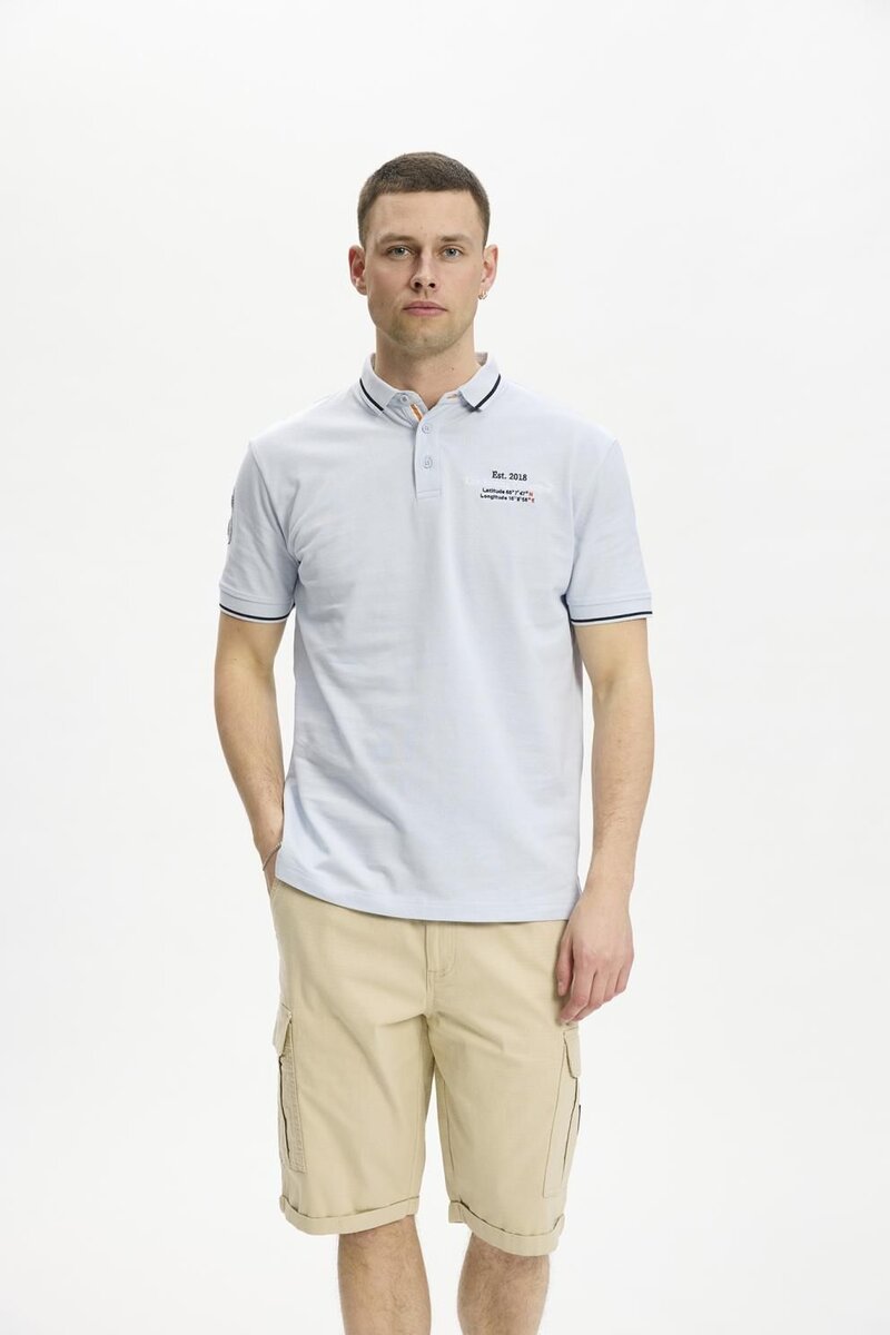 Hullehavn Polo Shirt Men Halogen Blue | Smilebutiken - Kopenhaken