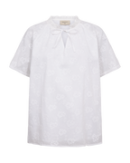 Idena Kortärmad Blus Dam Brilliant White | Smilebutiken - Freequent