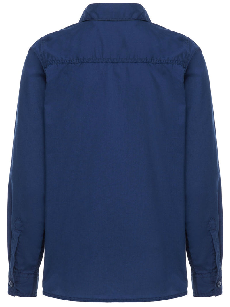 Ilas Ls Shirt Dress Blues Solid Barn Name it