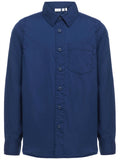 Ilas Ls Shirt Dress Blues Solid Kids Name it