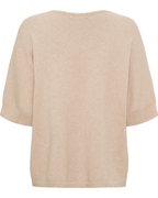 Inaya V-ringad Pullover Dam Beige Camello Mel | Smilebutiken - Marta du Chateau