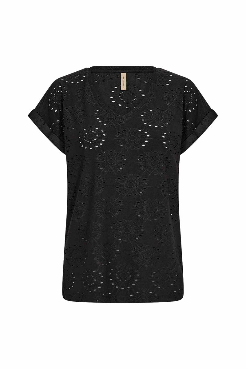 Ingela 20 T-Shirt Women Black | Smilebutiken - Soyaconcept