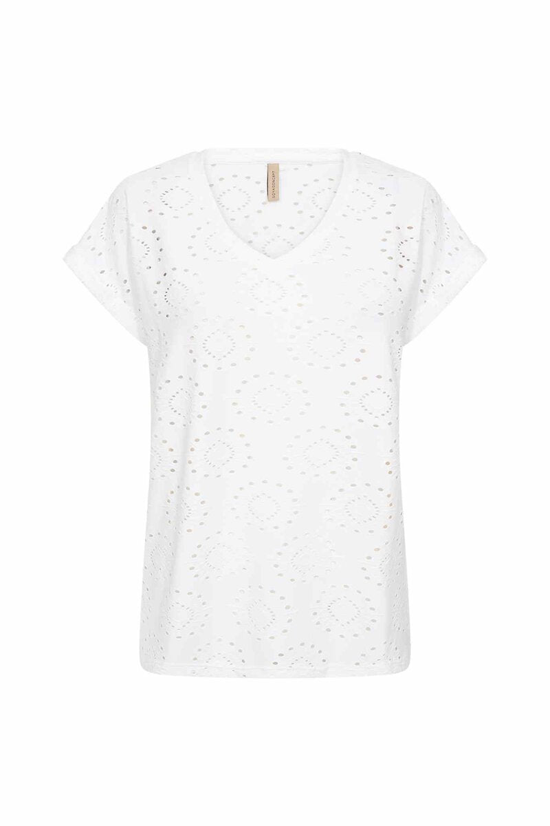 Ingela 20 T-Shirt Women White | Smilebutiken - Soyaconcept