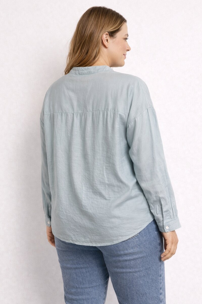 JS Millenium Sydney Blouse With Flowers Women Blue Caramelle Fashion