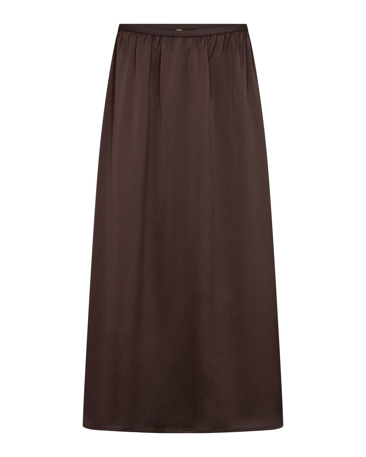 Jacey Lång Kjol Dam Brun Chocolate Plum | Smilebutiken - Soyaconcept